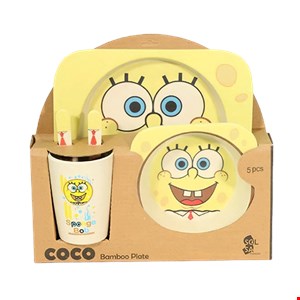 ظرف غذا 5 تکه کودک مدل SpongeBob