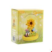 ساختنی گل آفتابگردان با باکس مدل Spirit کد K373