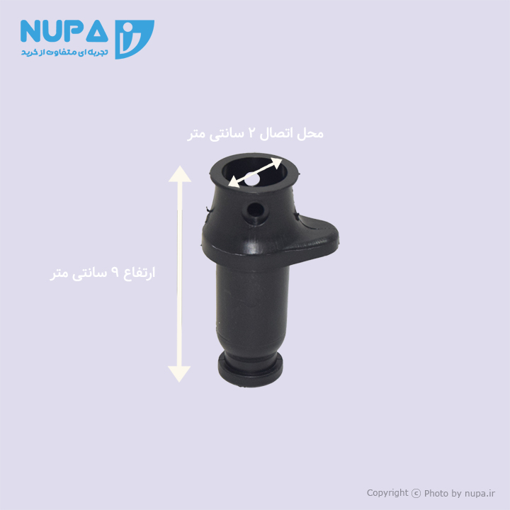  پایه اتصال چرخ کالسکه کد02